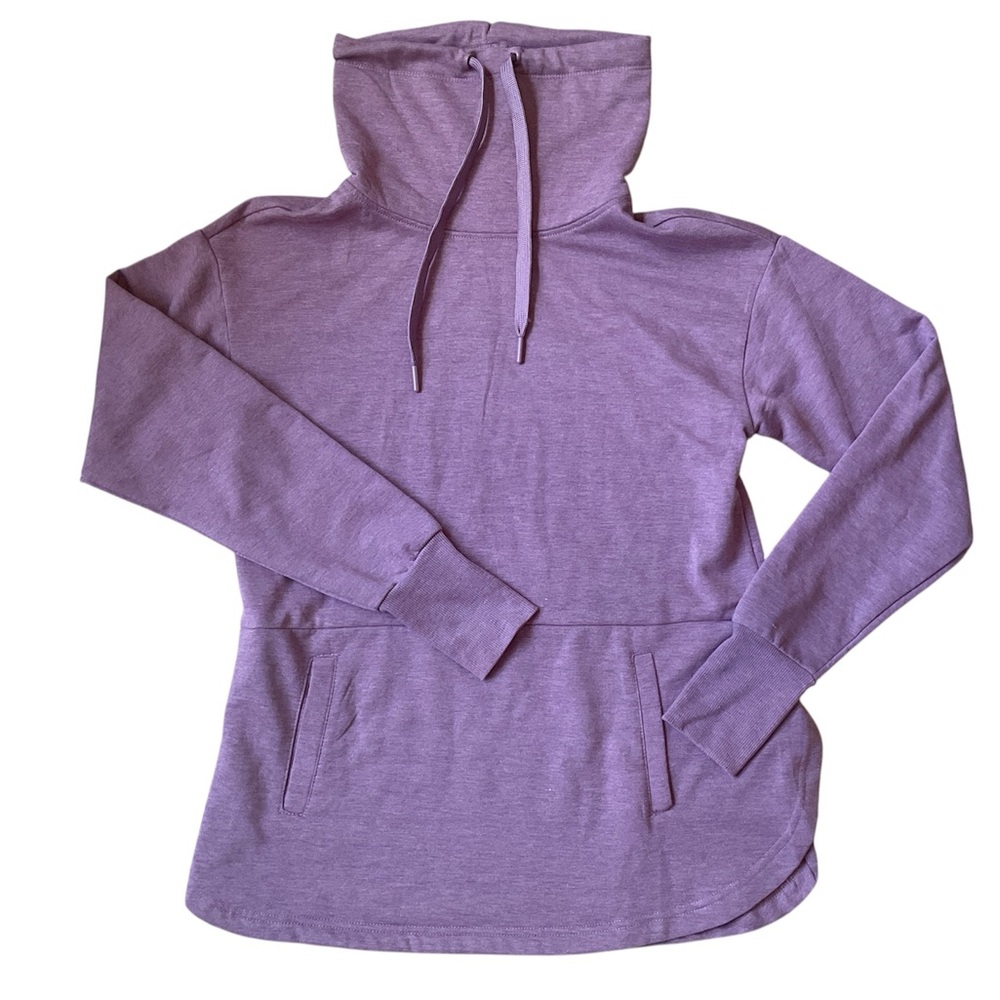 RBX Women’s Hoodie S heather pullover hoodie with cowl neck, kangaroo pocket